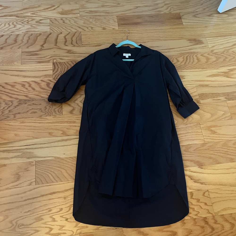 Nordstrom brand navy tunic dress in poplin